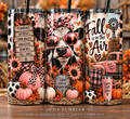 Fall Is in the Air – Highland Cow 20 oz Tumbler 🍂🩷